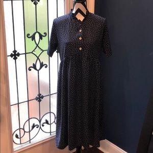 Women’s Navy Polka Dot Dress
